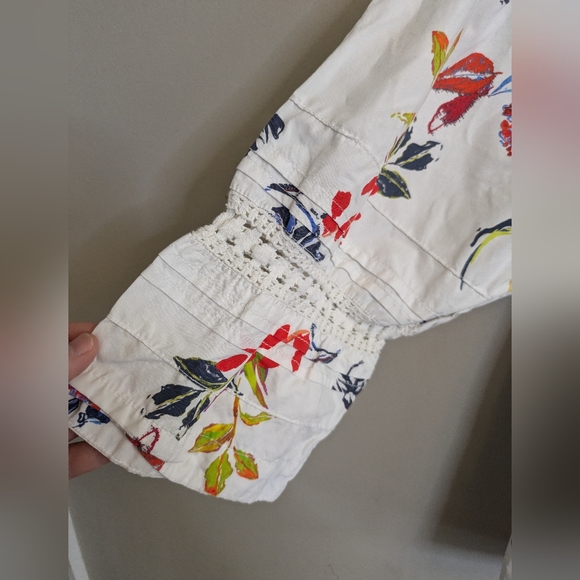 Tanya Taylor Stassi Floral Blouse Top Size 2 - Picture 5 of 7